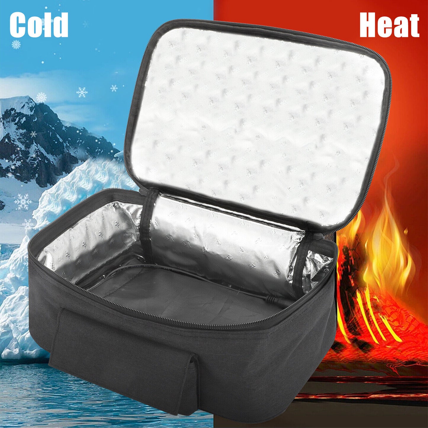 12V Portable Food Heating Lunch Box