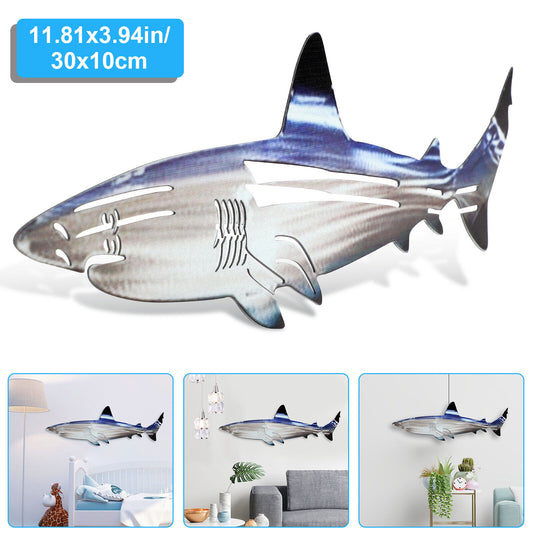 Shark Metal Wall Mounted Decor Art