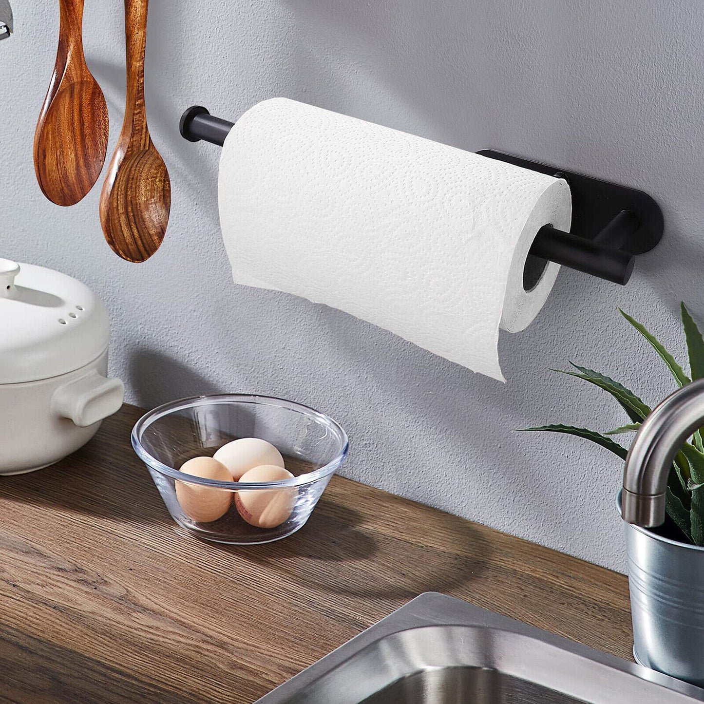 Self-adhesive Roll Paper Towel Holder