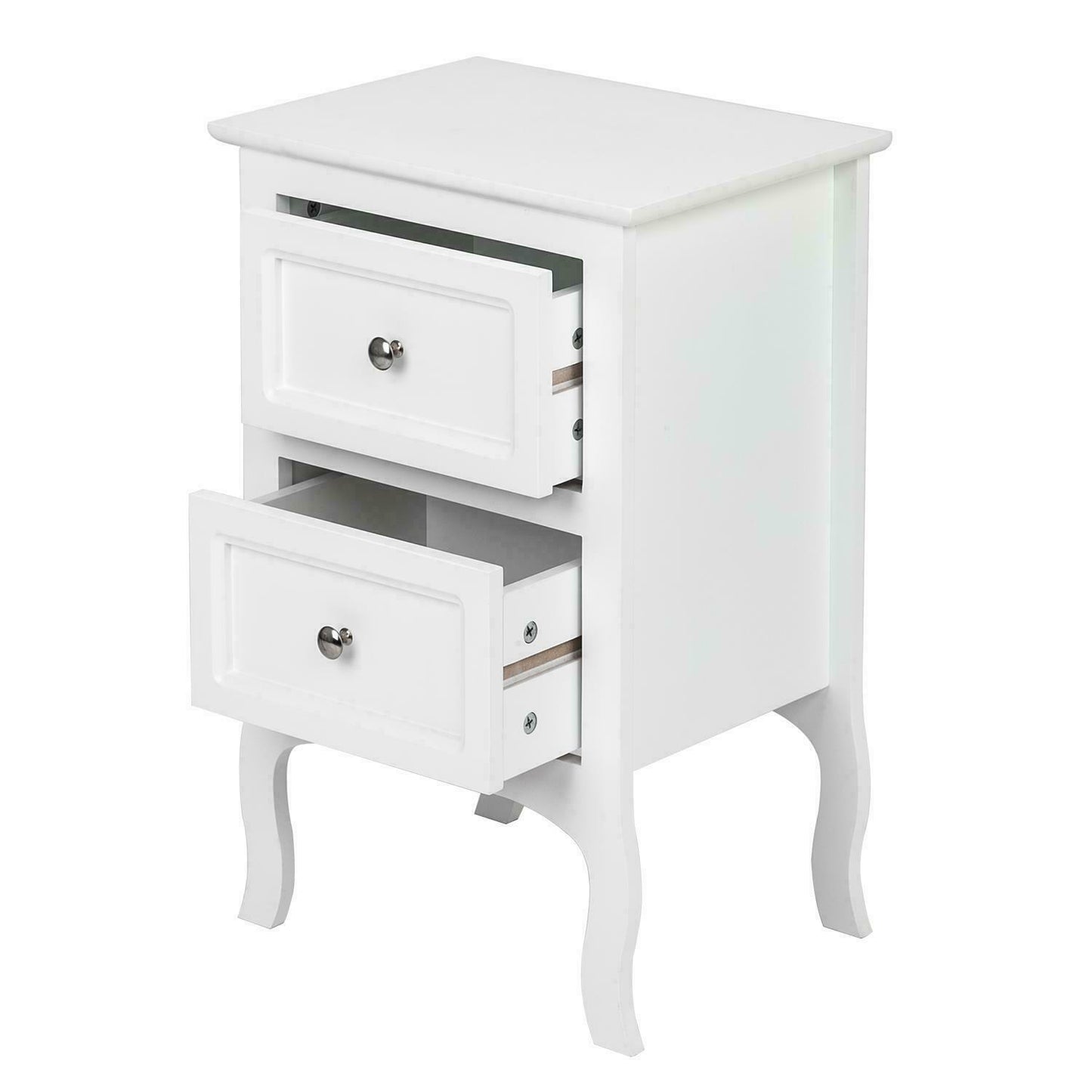 2 Layer End Side Bedside Table