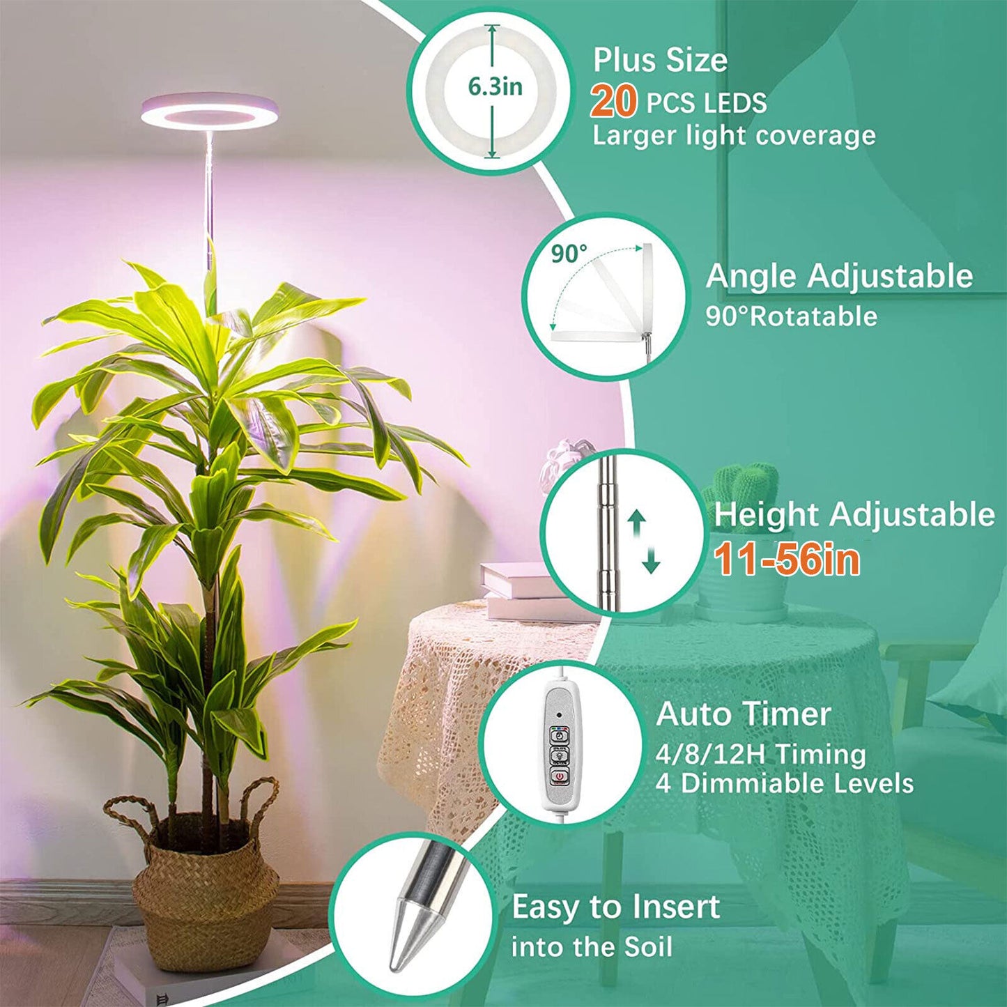 LED Grow Light Plant Growing Lamp