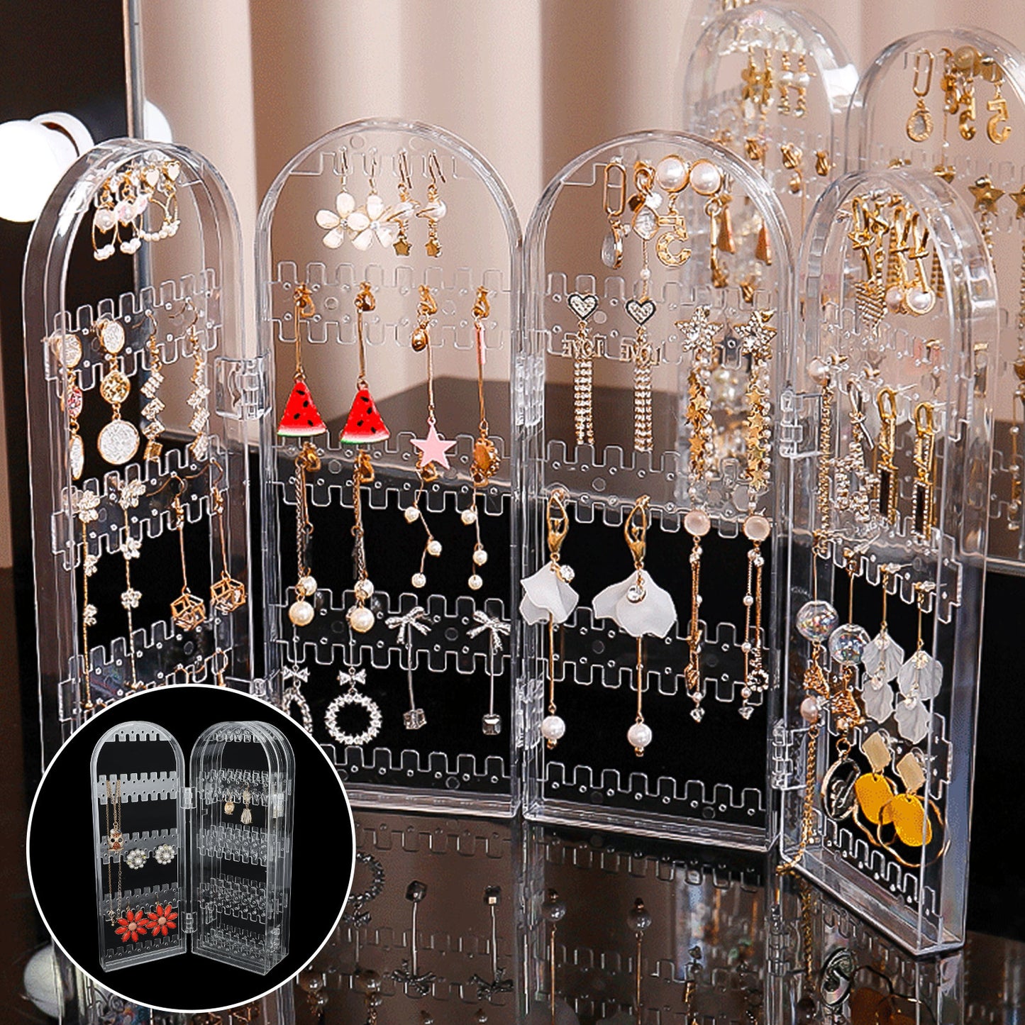 Foldable Jewelry Display Stand