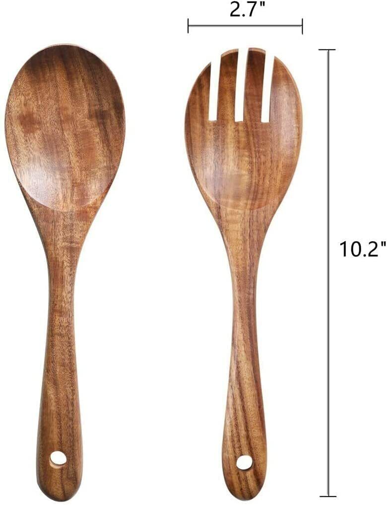 Wooden Spatula Set for Cooking Set of 2