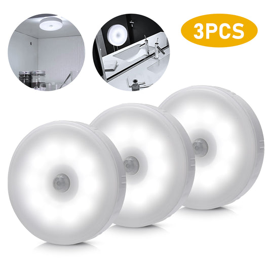 3 PCS Motion Sensor LED Night