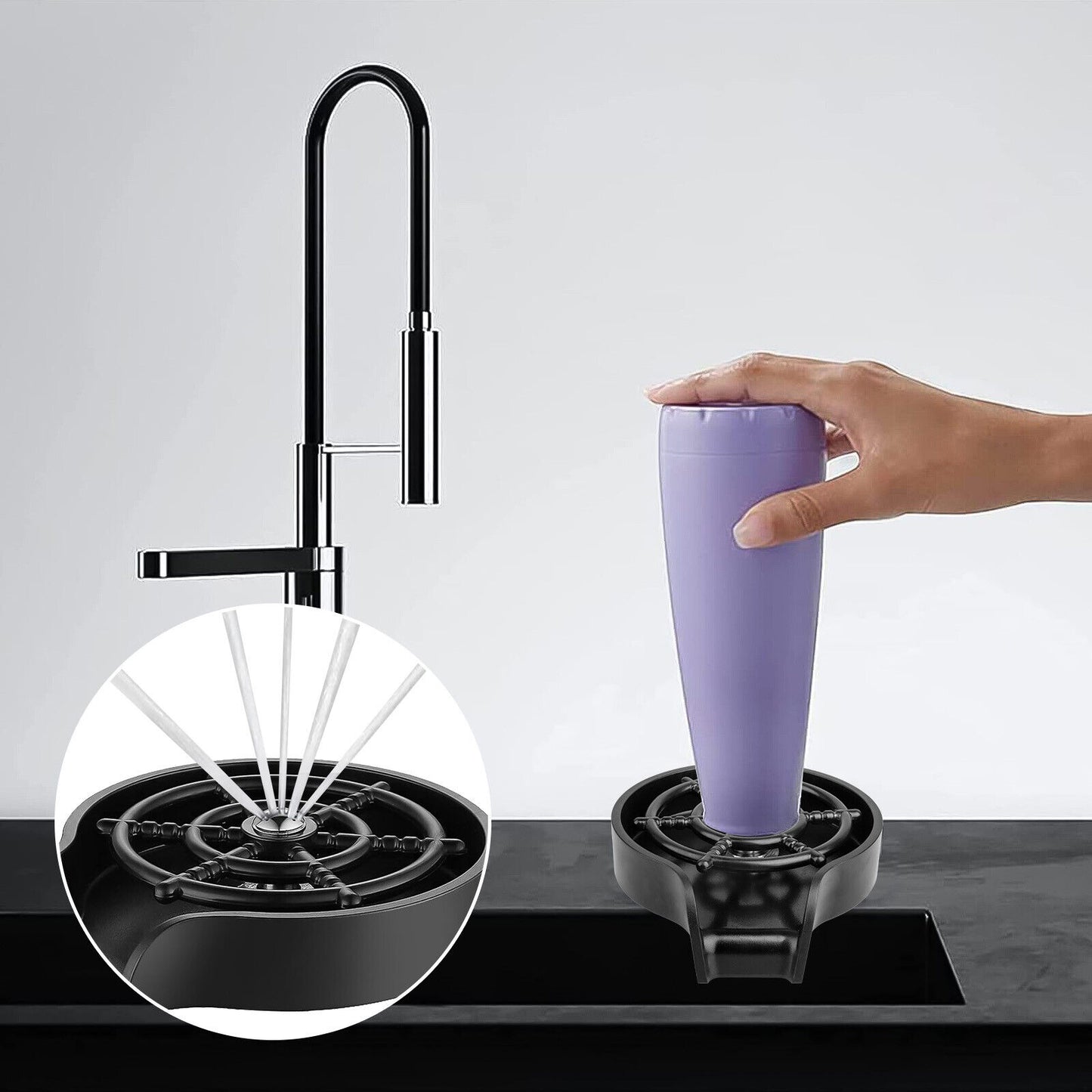 Automatic Glass Rinser Faucet