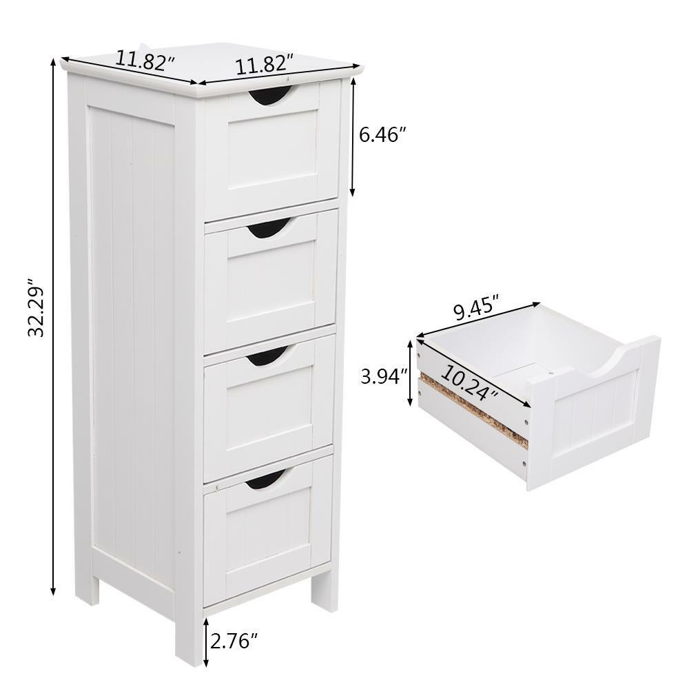 4 Drawers Bathroom Floor Cabinet