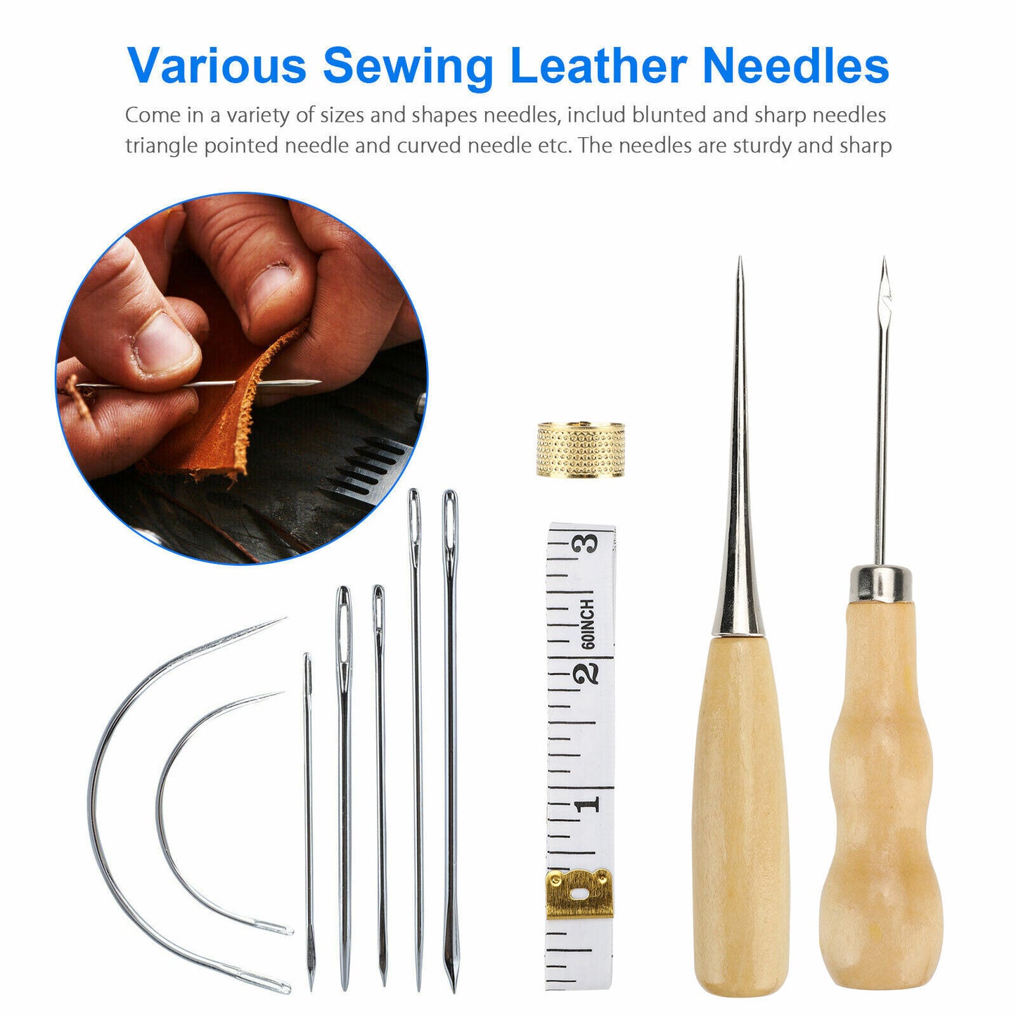 24 Leather Craft Punch Tools Kit