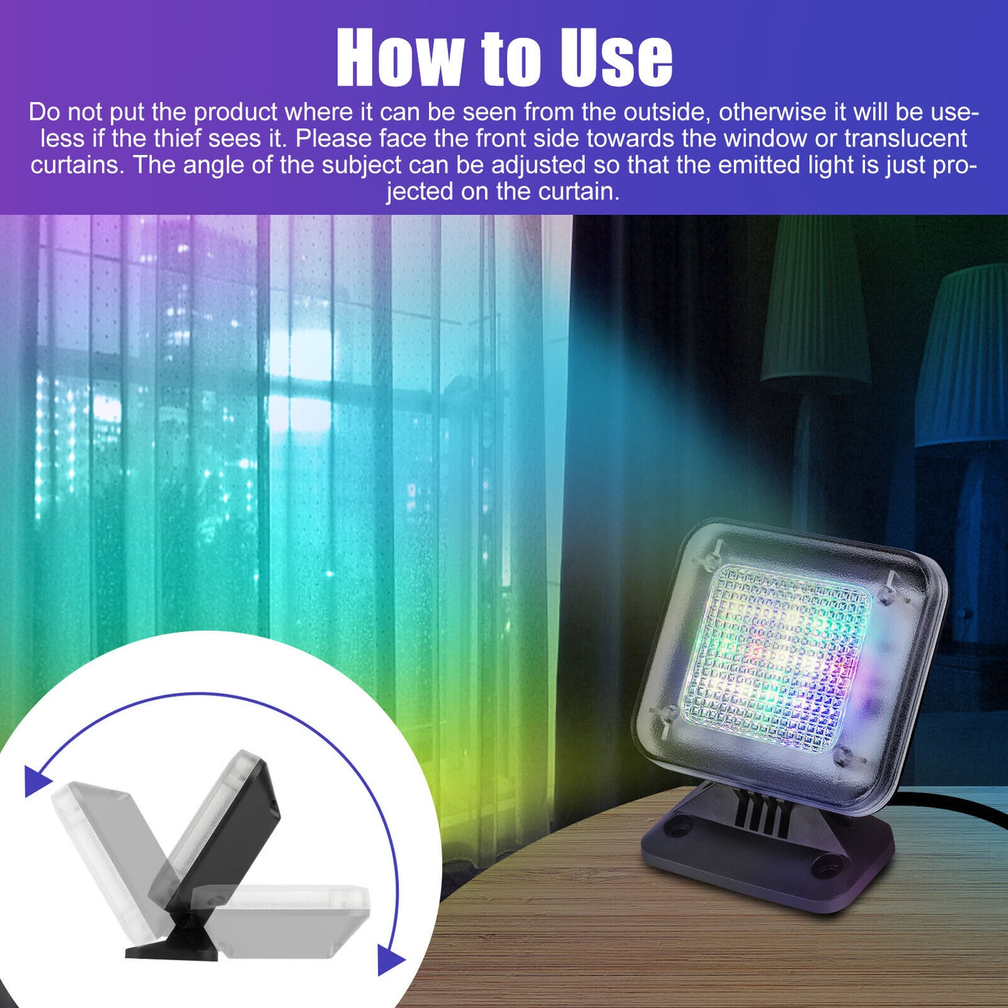 Fake TV Simulator LED Light