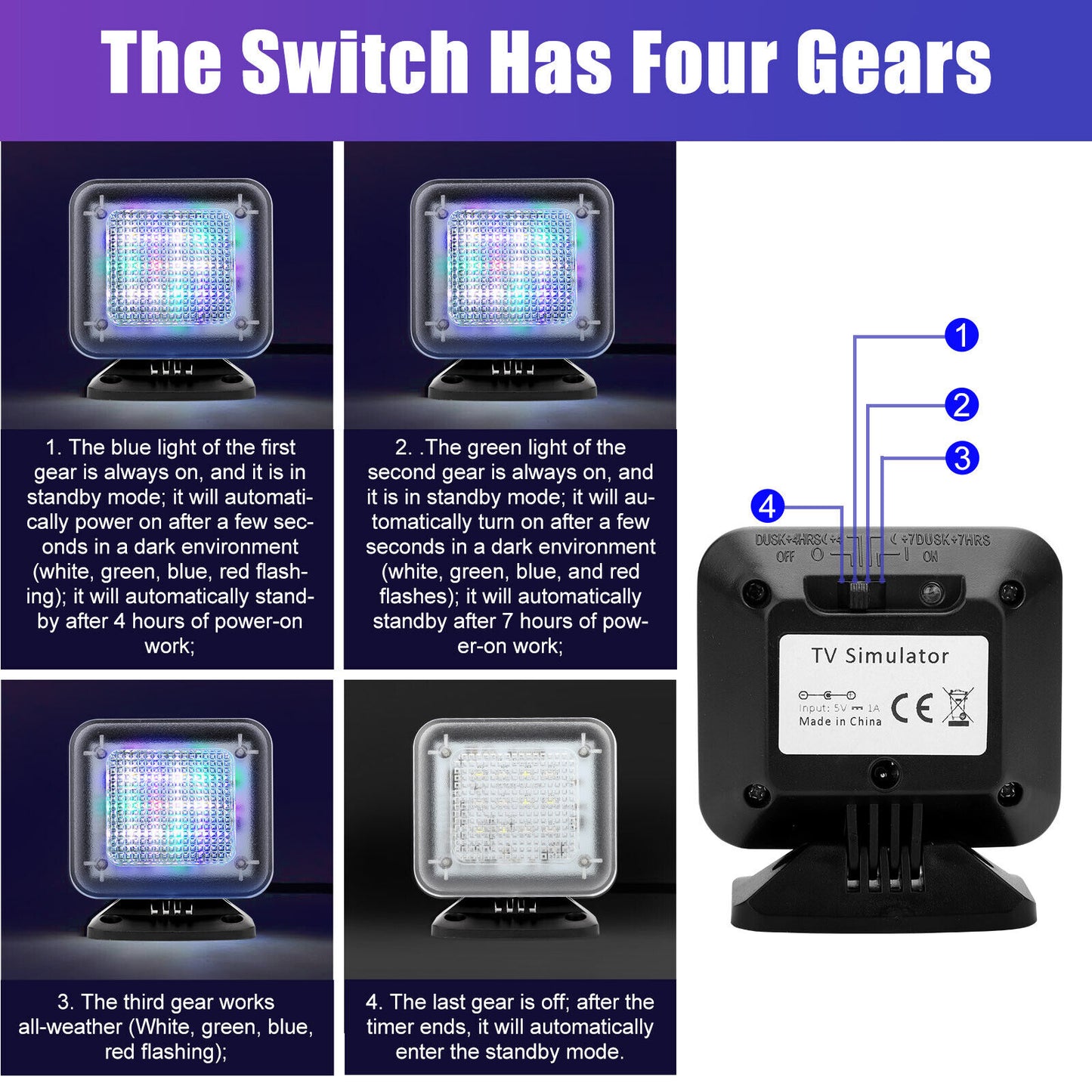 Fake TV Simulator LED Light