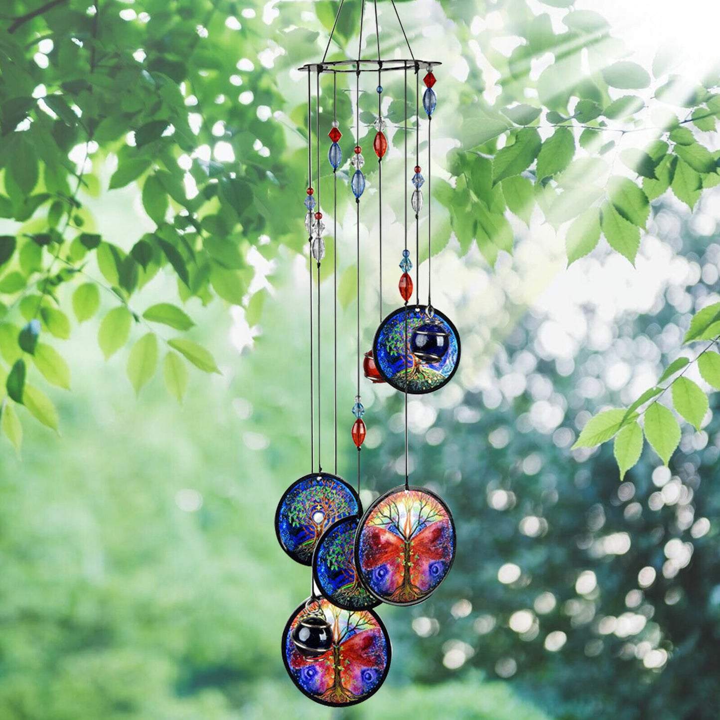 Tree of Life Wind Chimes Crystal