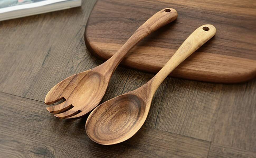 Wooden Spatula Set for Cooking Set of 2