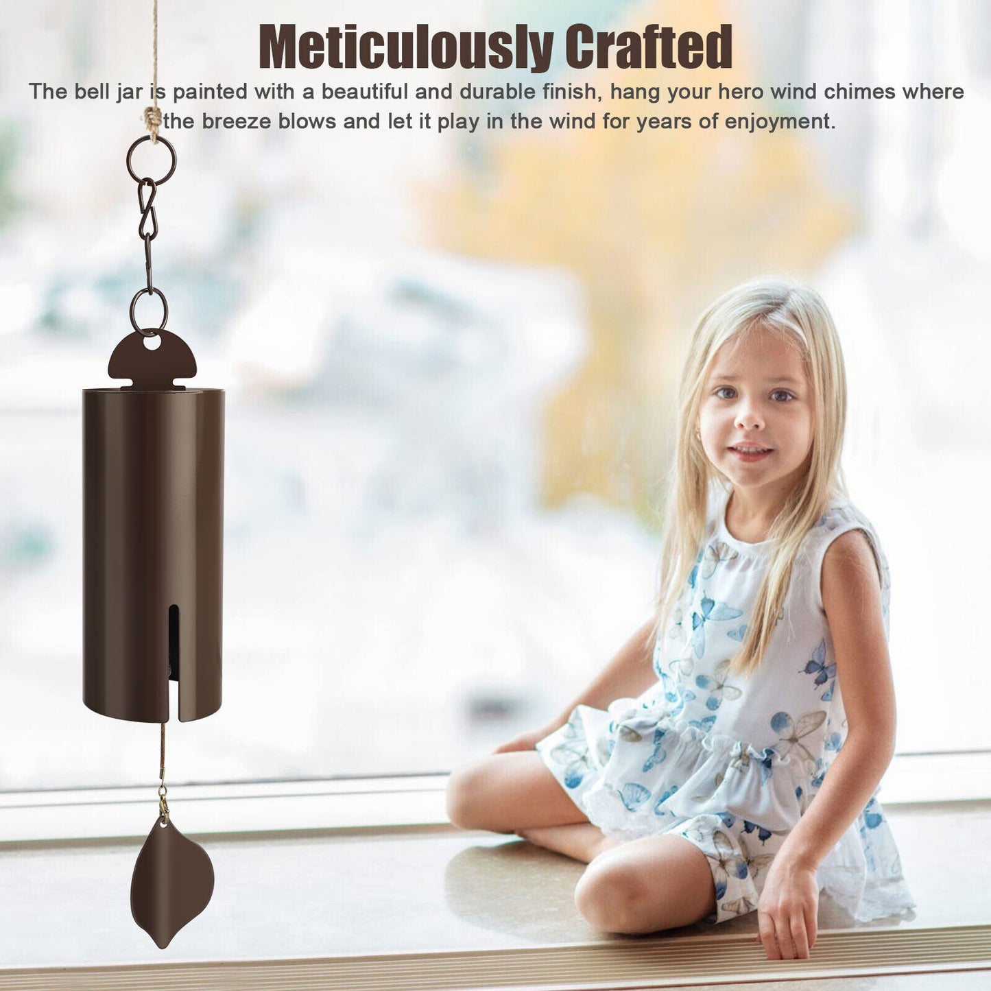 Large Deep Metal Bell Heroic Wind Chime