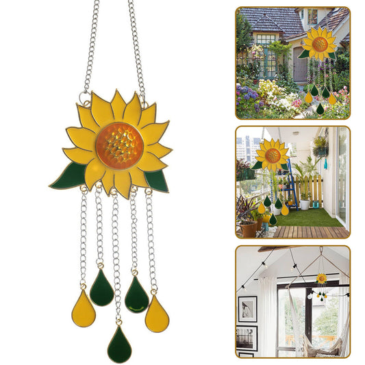 Sunflower Wind Chimes Outdoor Yard