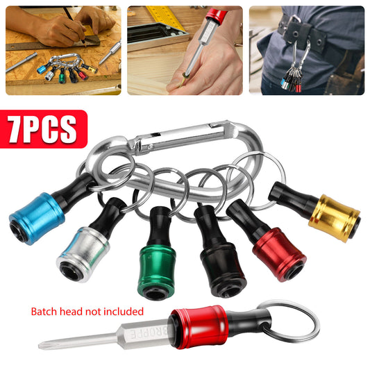 7Pcs 1/4" Hex Shank Quick Release Keychain