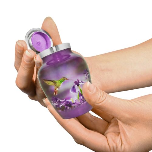 Natures Peace Hummingbird Urn for Human Ashes - 1 Urn With Case