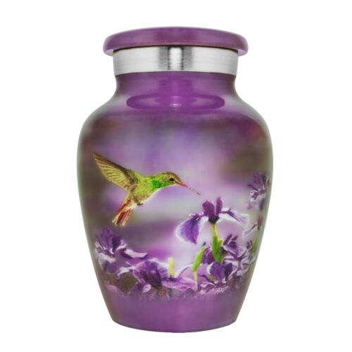 Natures Peace Hummingbird Urn for Human Ashes - 1 Urn With Case