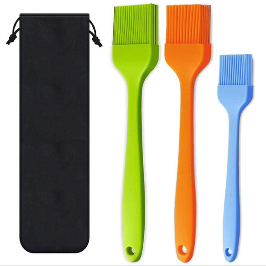 3 PCS 10.2"+8.2" Silicone Barbecue oil Brush