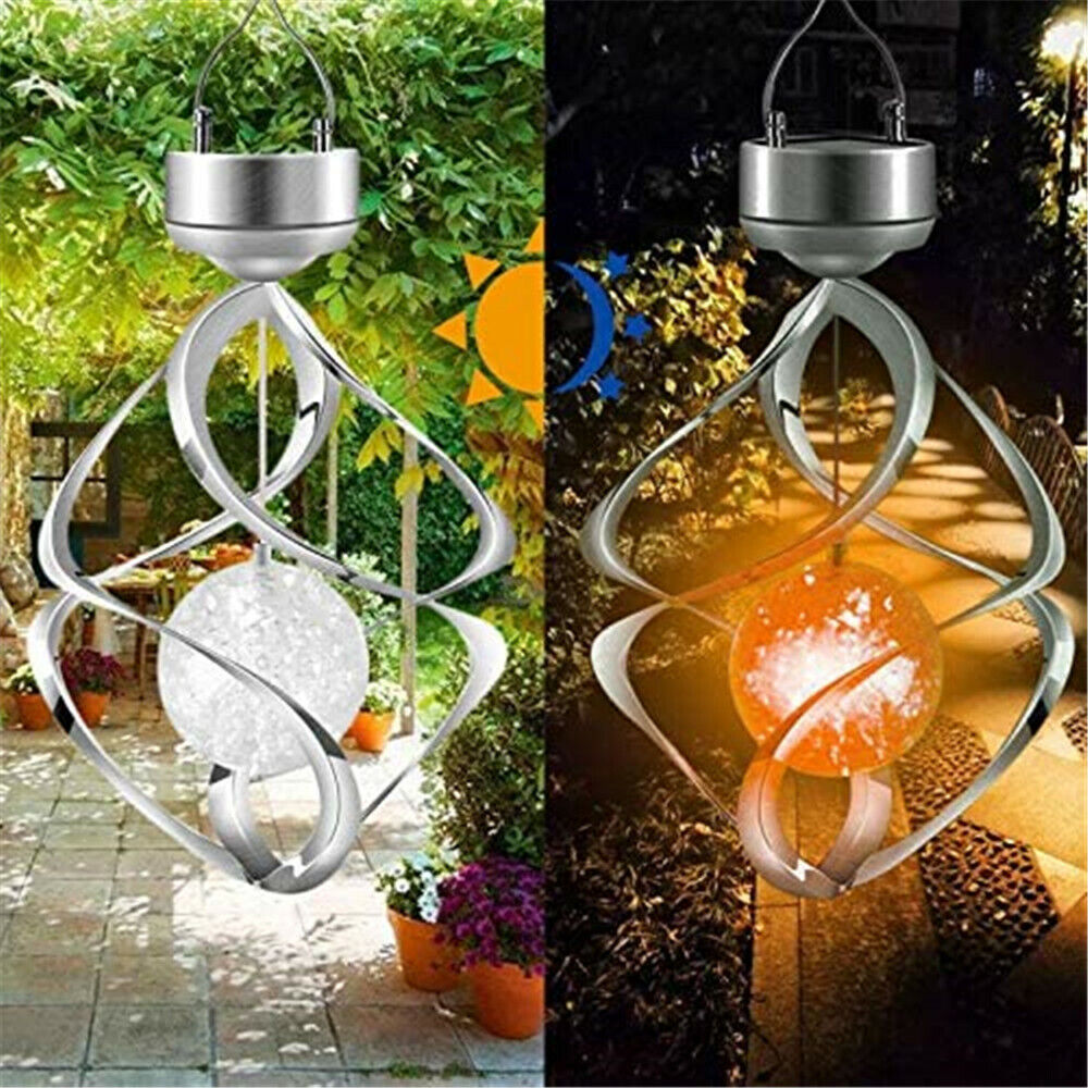 Solar Powered LED Wind Chimes Home Decor