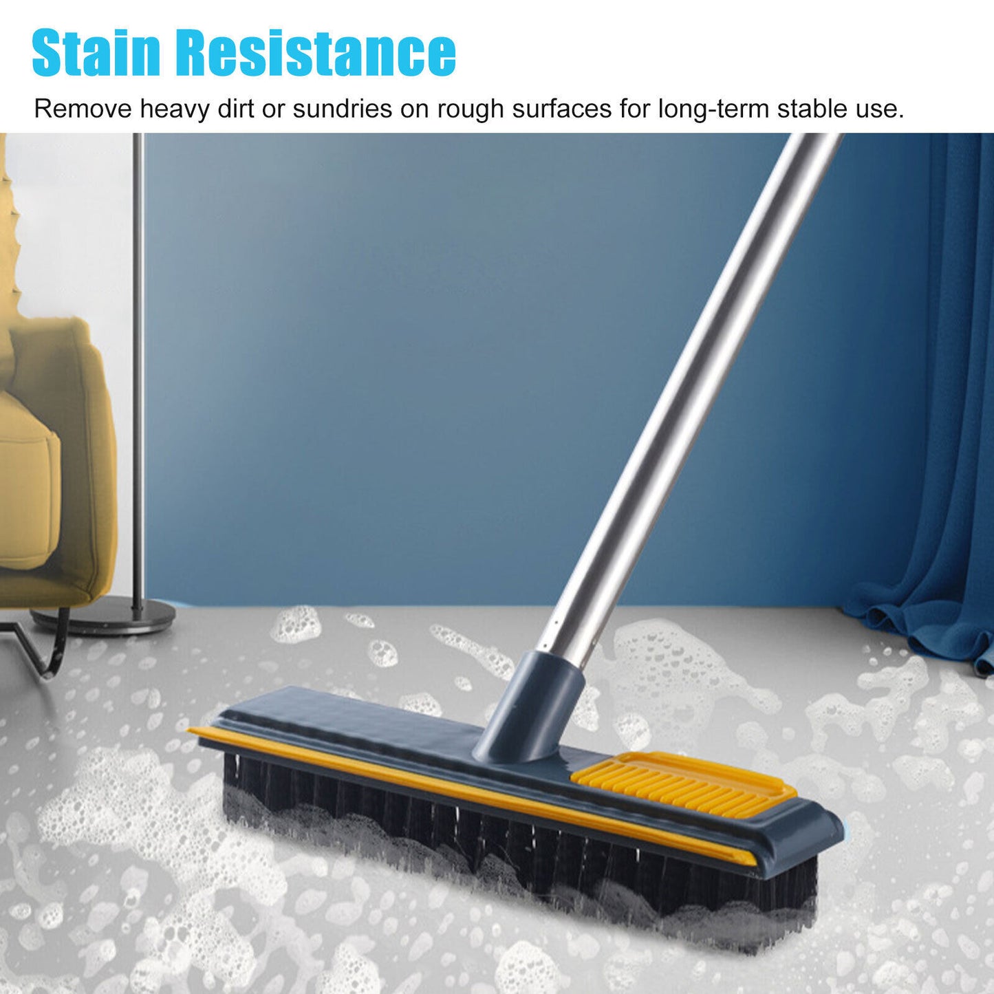 2 In 1 Long Handle Cleaning Tile Brush