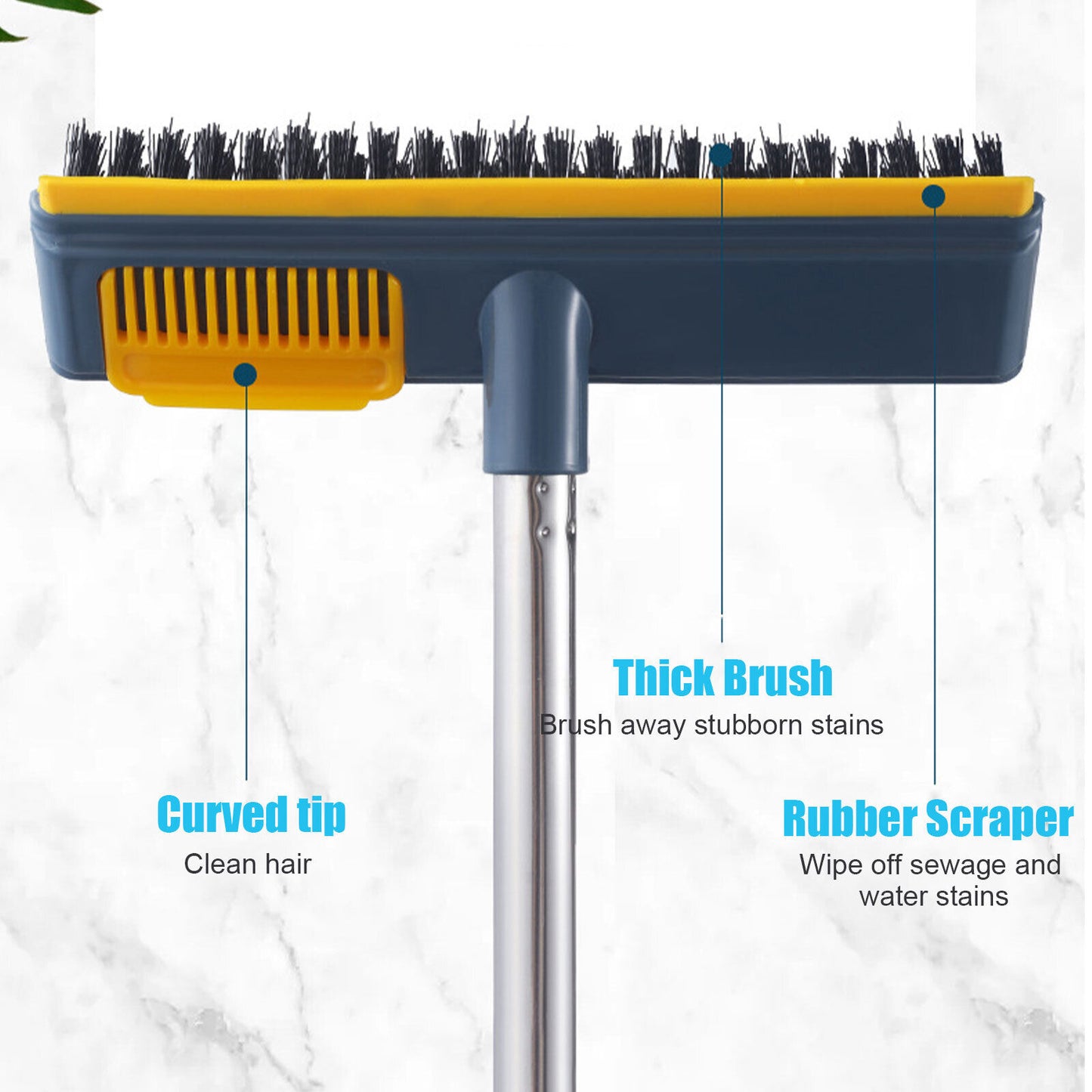 2 In 1 Long Handle Cleaning Tile Brush