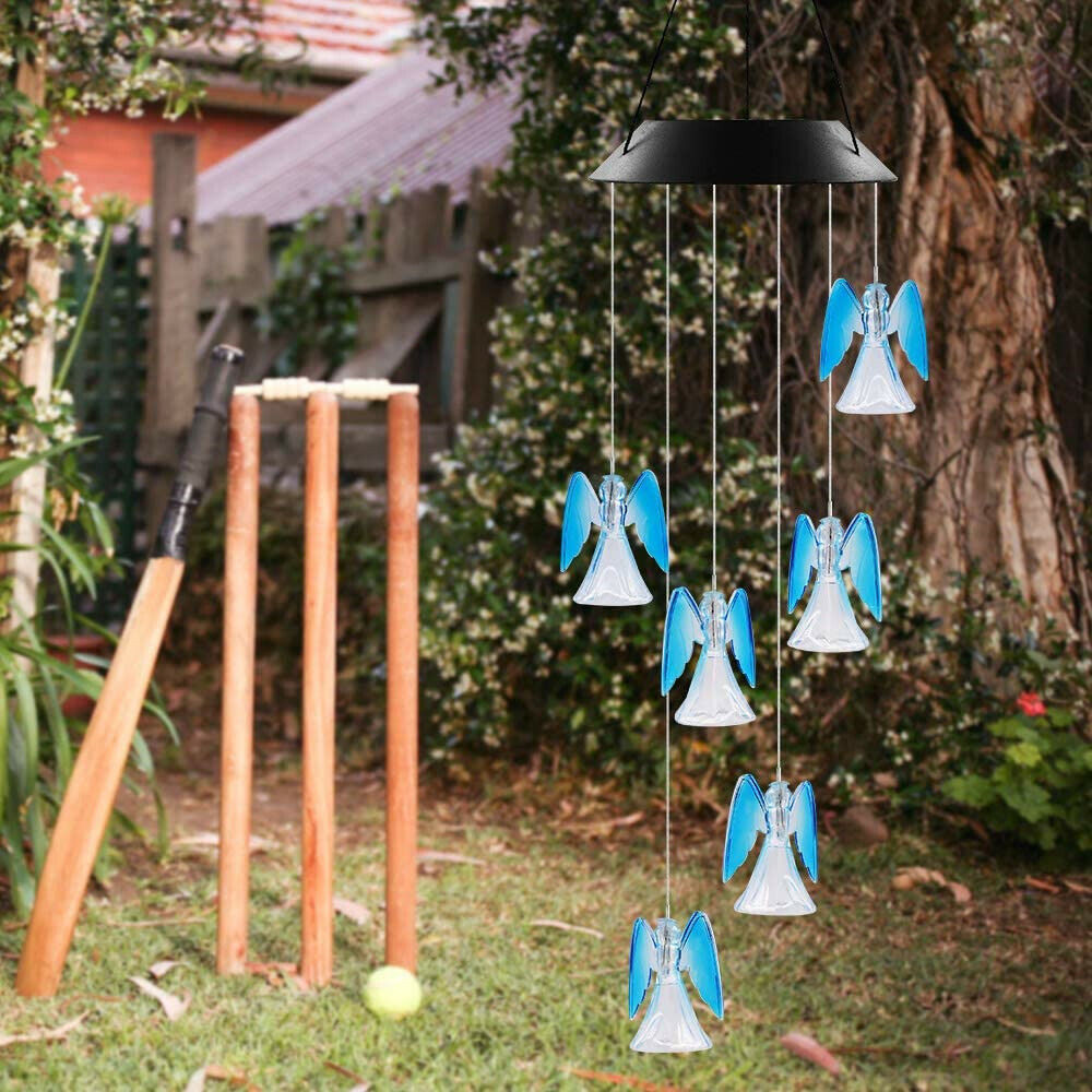 Solar Lamp Color Changing Wind Chimes Home Garden Decor