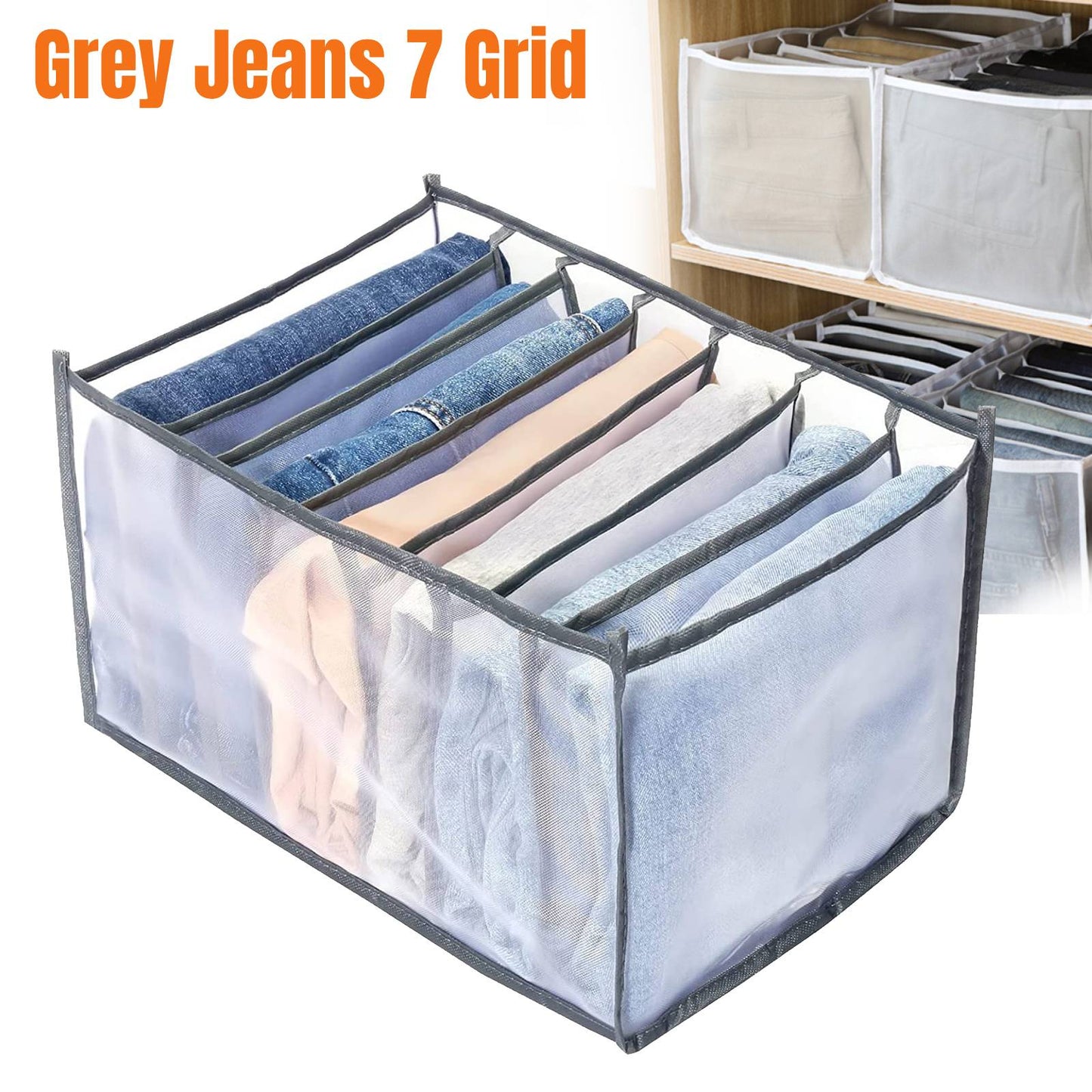 Foldable Drawer Organizer Clothes Jeans T-Shirt Separation US