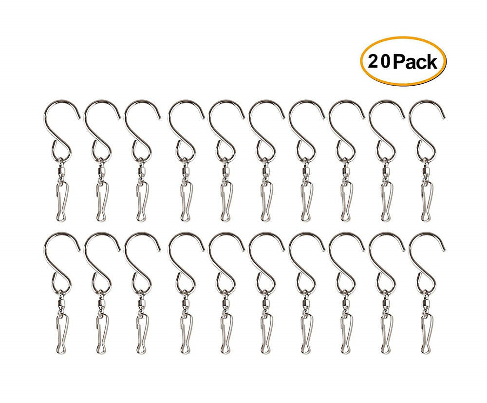 Clips Hanger for Hanging Wind Chimes 20-Pack