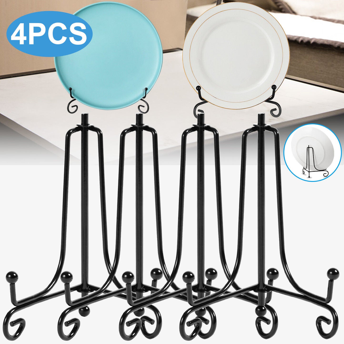 4 PCS Iron Easel Display Stand