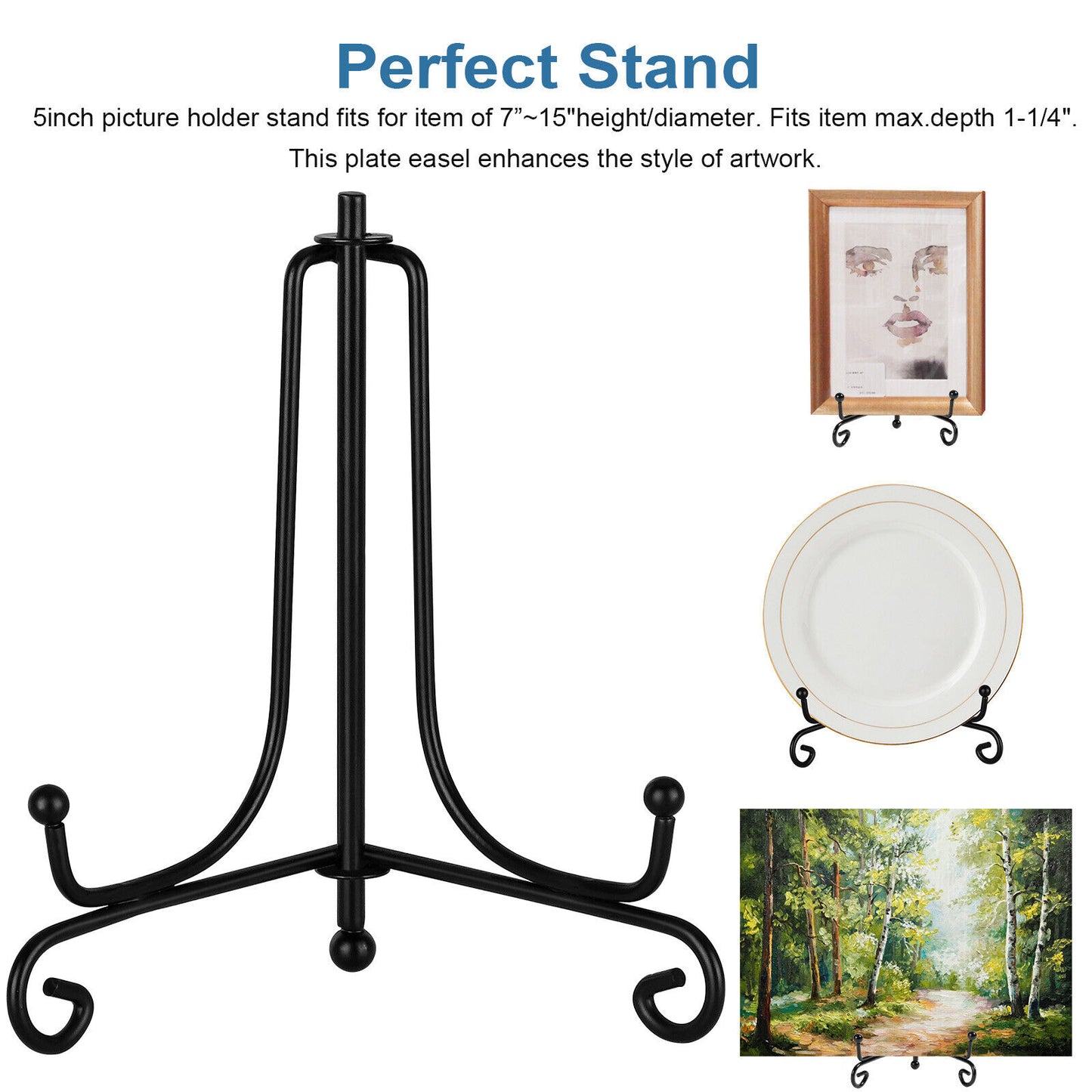 4 PCS Iron Easel Display Stand