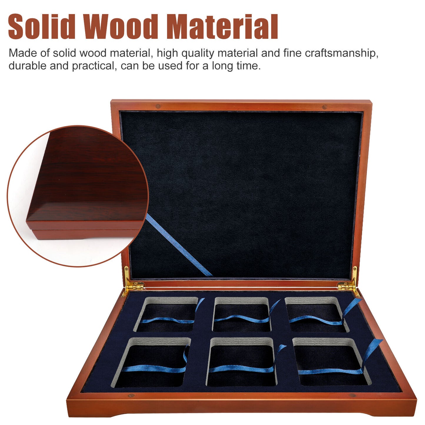 Storage Box Case for 6 Certified Coin Holder