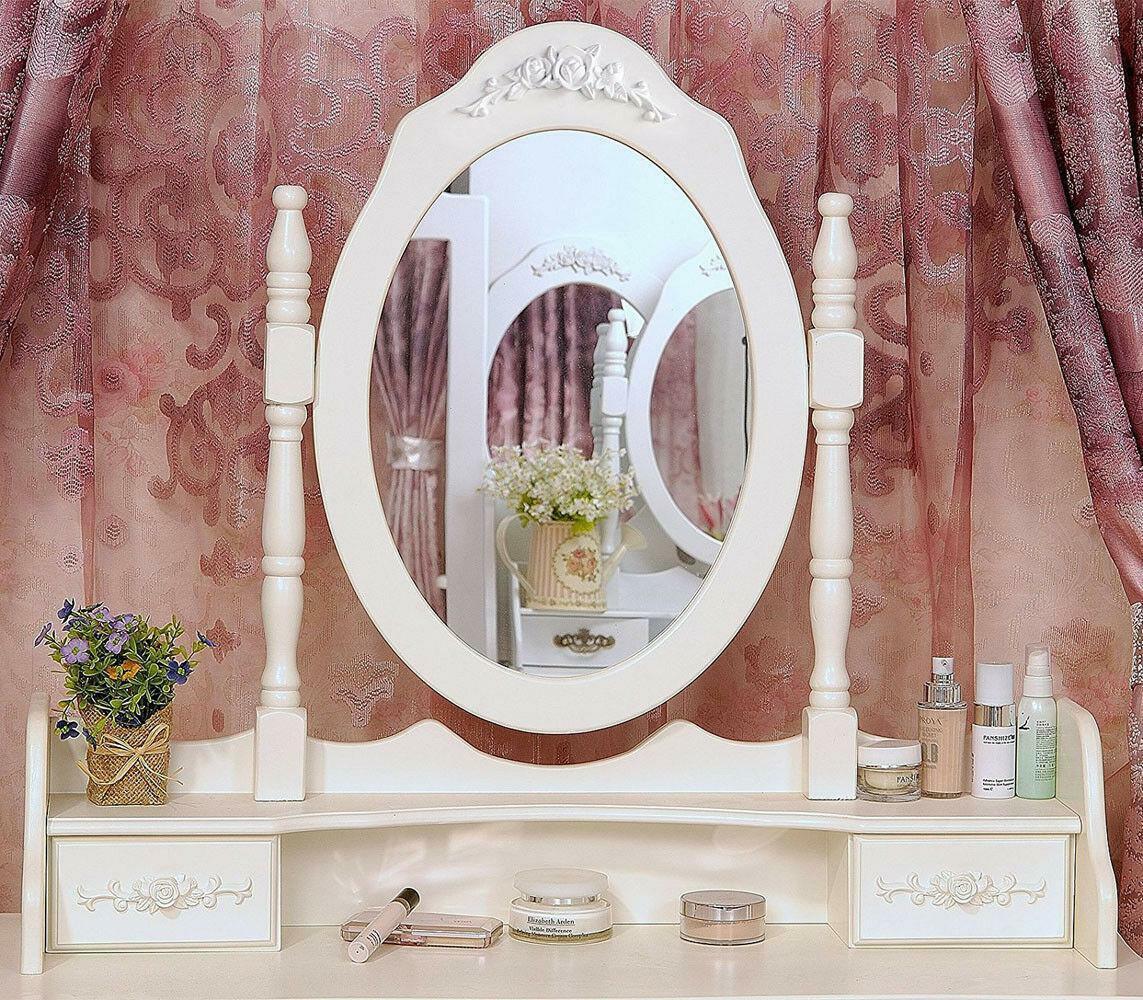 White Vanity Makeup Dressing Table