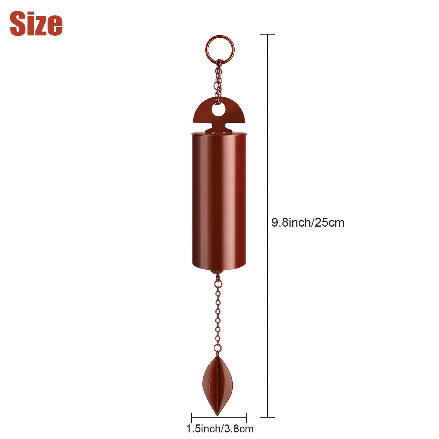 Metal Bell Heroic Wind Chimes Outdoor Decor