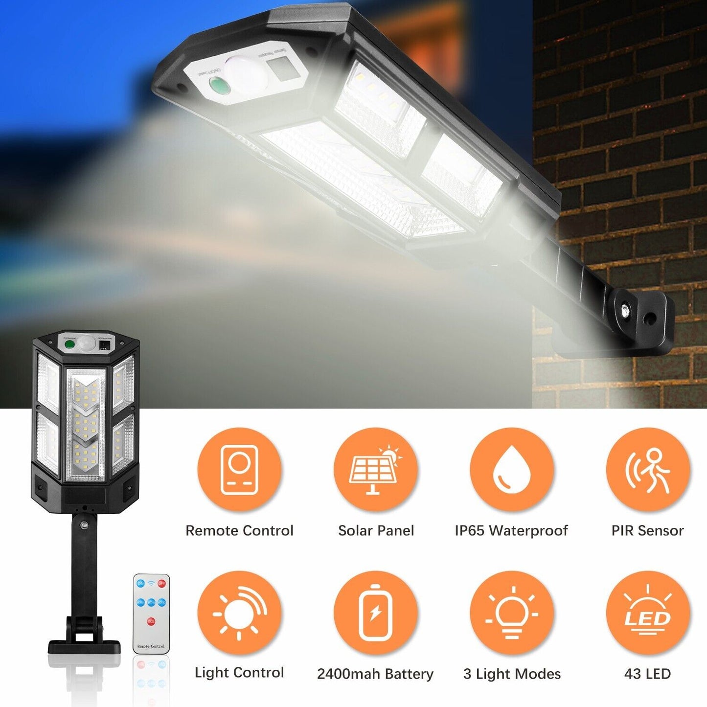 9900000lm Wall Street Outdoor Security Lamp