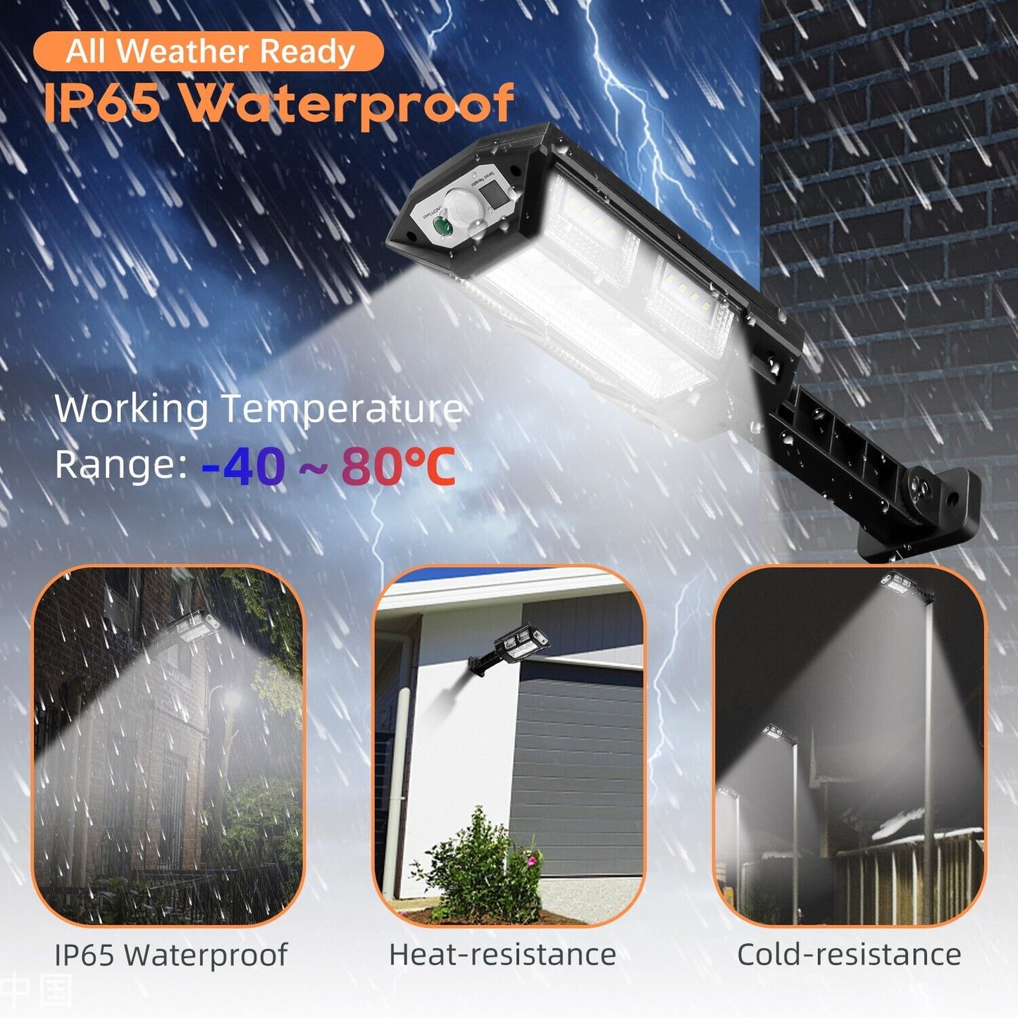 9900000lm Wall Street Outdoor Security Lamp