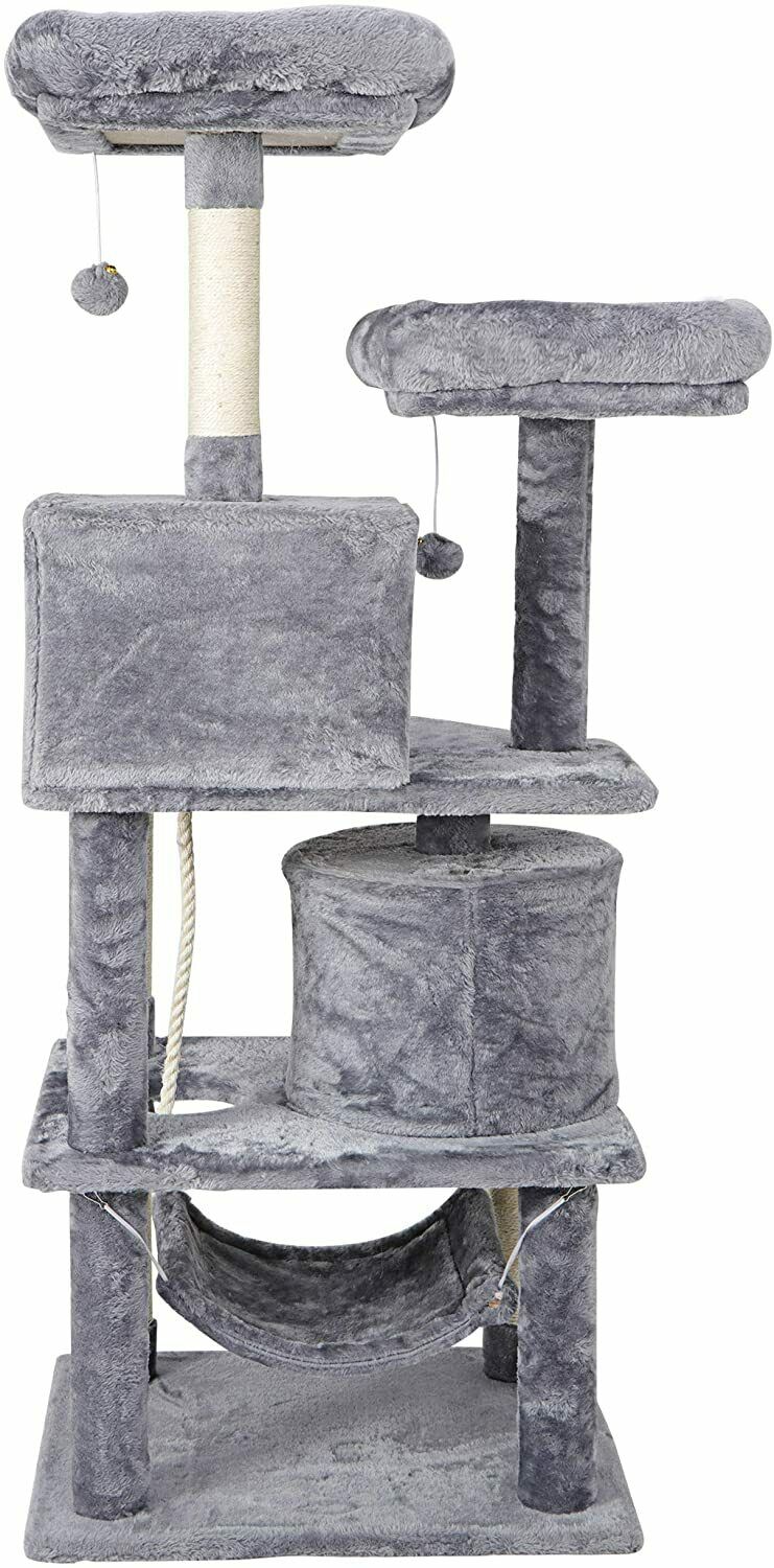 57" Cat Tree & Condo Scratching Post Tower