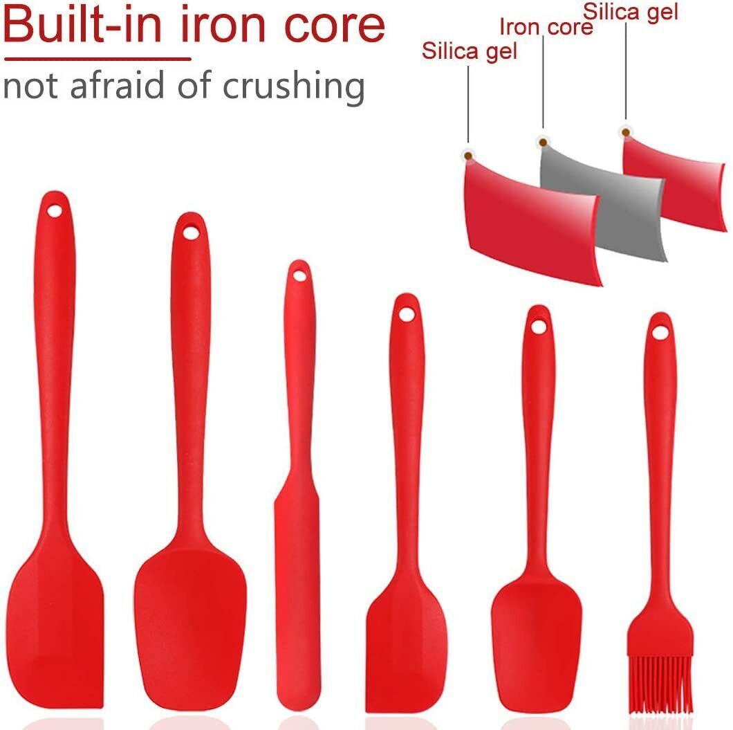 Kitchen Spatula Silicone Utensils Set of 6