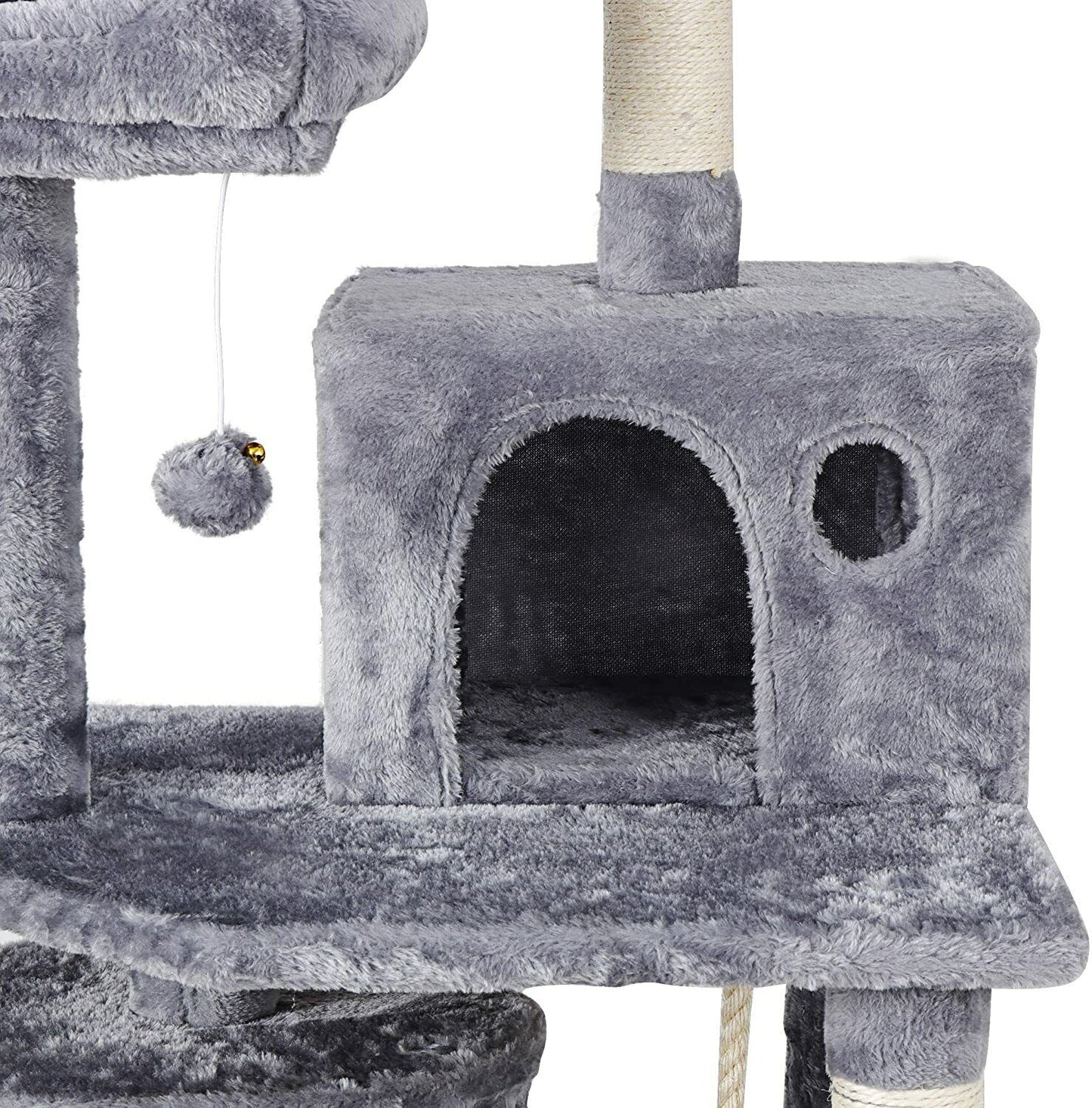 57" Cat Tree & Condo Scratching Post Tower