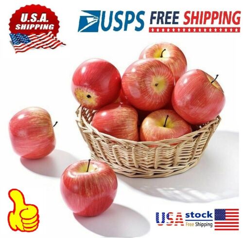 Artificial Red Apple Kitchen Decor